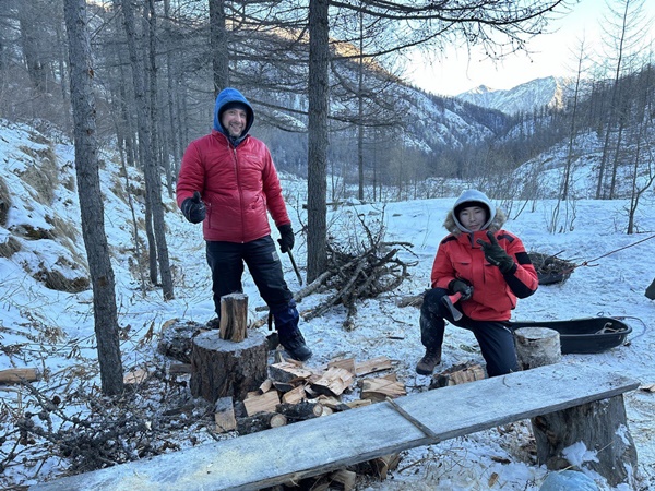 Восхождение на Мунку-Сардык в январе