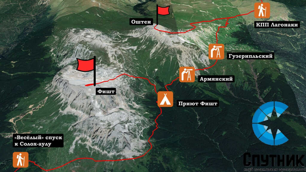 План похода по Кавказу